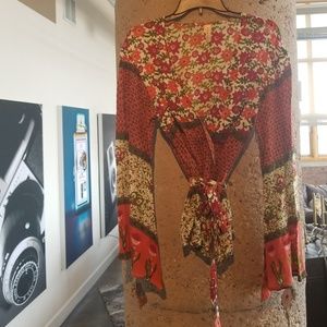 Anthropologie wrap blouse